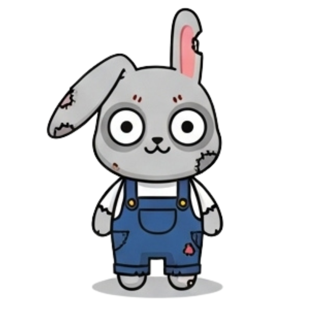 SOLBUNNY character #1 printed on the chest